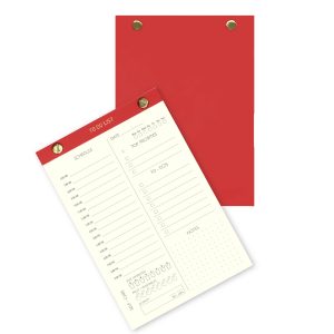 Premium To-Do List Notepad Red